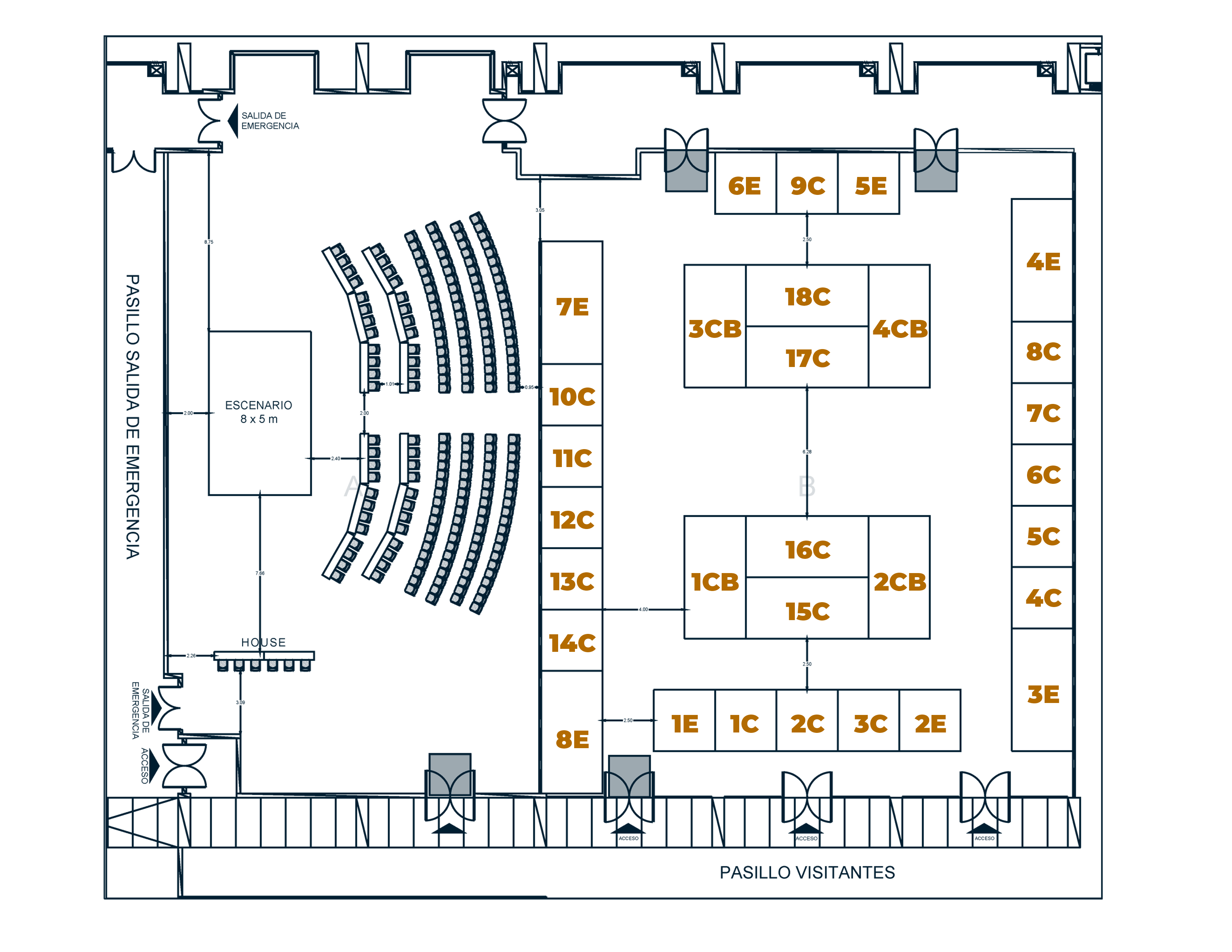 Plano de expositores IMCORRS 2026